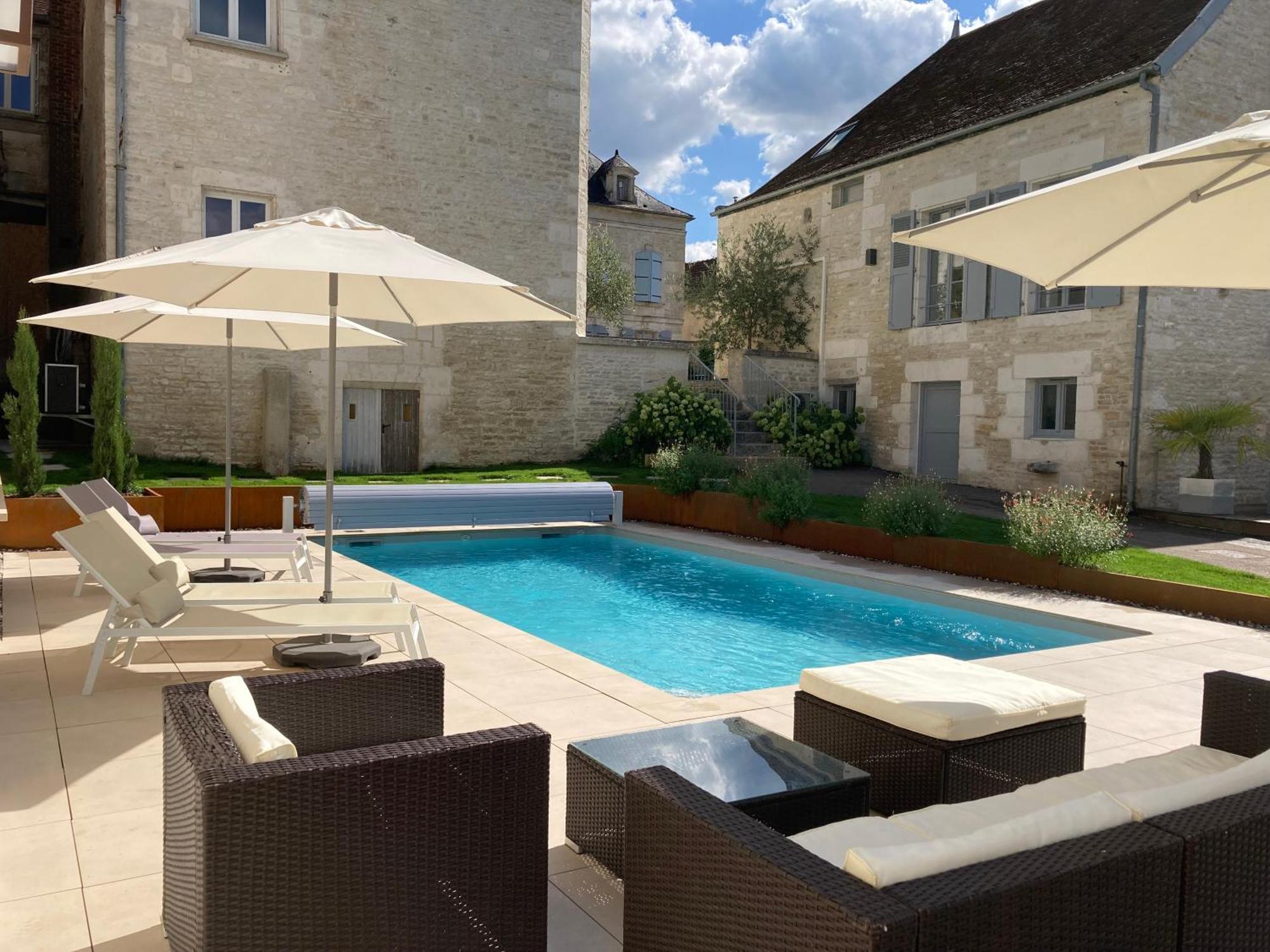 La Villa Lombardi En Champagne, Avec Piscine Privee Et Jacuzzi Les Riceys Екстериор снимка