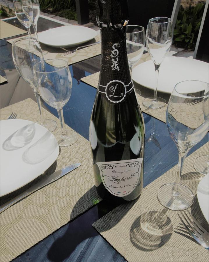 La Villa Lombardi En Champagne, Avec Piscine Privee Et Jacuzzi Les Riceys Екстериор снимка